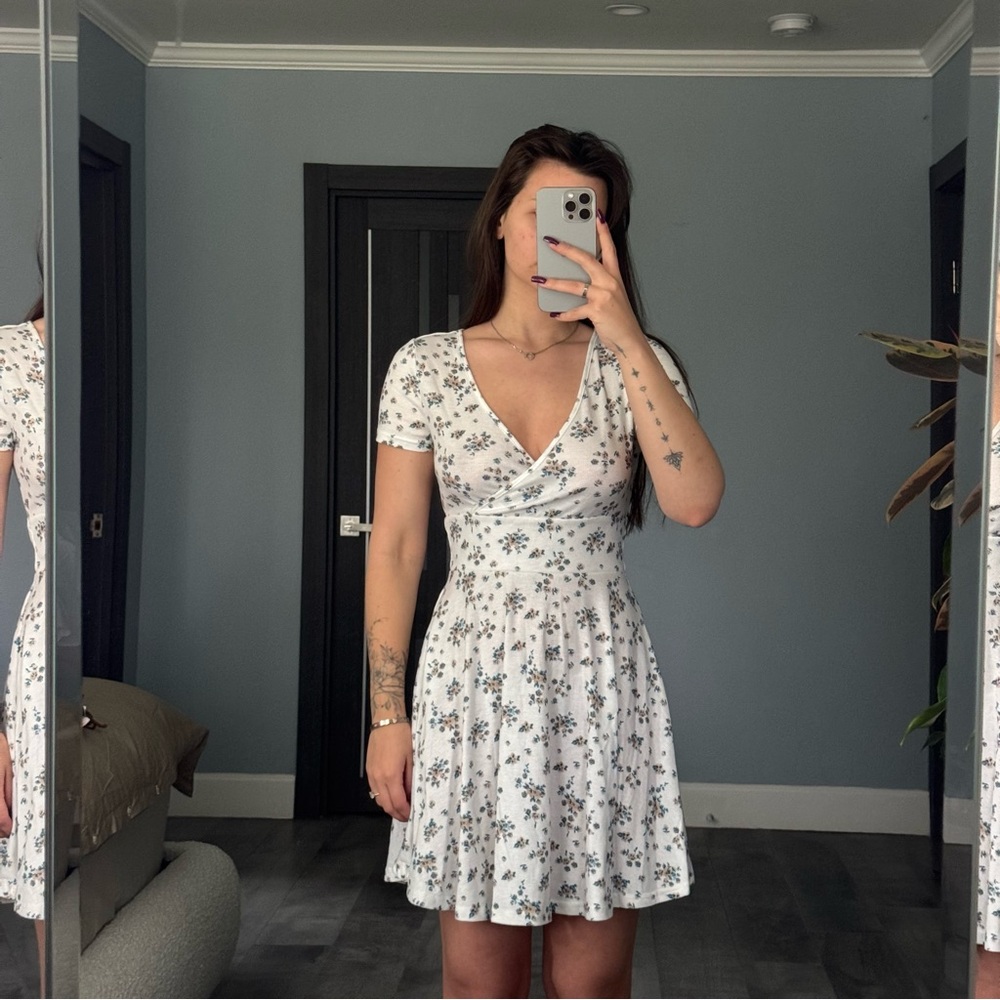 SHEIN Black and White Fit and Flare Mini Dress